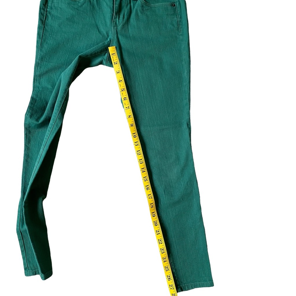 ANN TAYLOR LOFT  | GREEN MODERN SKINNY JEANS  SZ 4P - Picture 6 of 9
